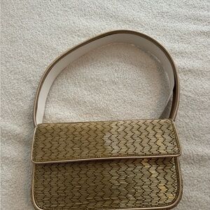 Staud Tommy Beaded Bag - Gold
